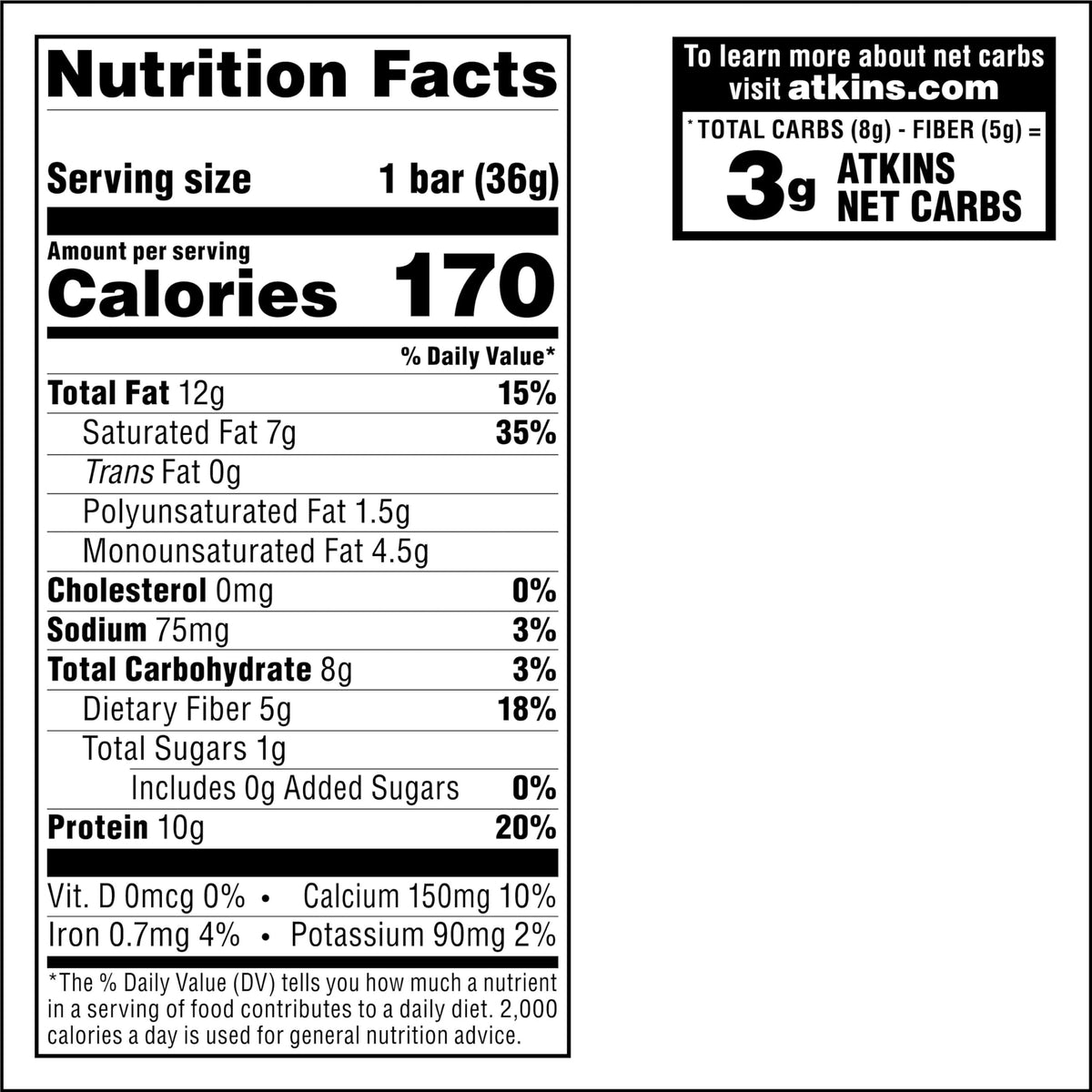 Atkins Chocolate Crème Protein Wafer Crisps, 4g Net Carb - 5 Count - image 2
