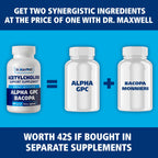 Dr. Maxwell Acetylcholine Alpha GPC 600mg + Bacopa - 60 Capsules - image 6