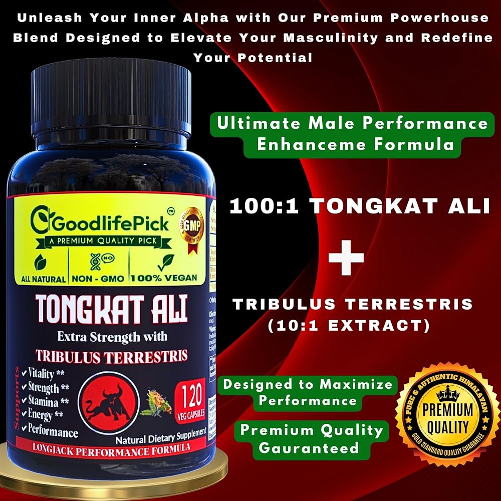 GoodlifePick Tongkat Ali with Tribulus Terrestris - 120 Vegetarian Capsules - image 7