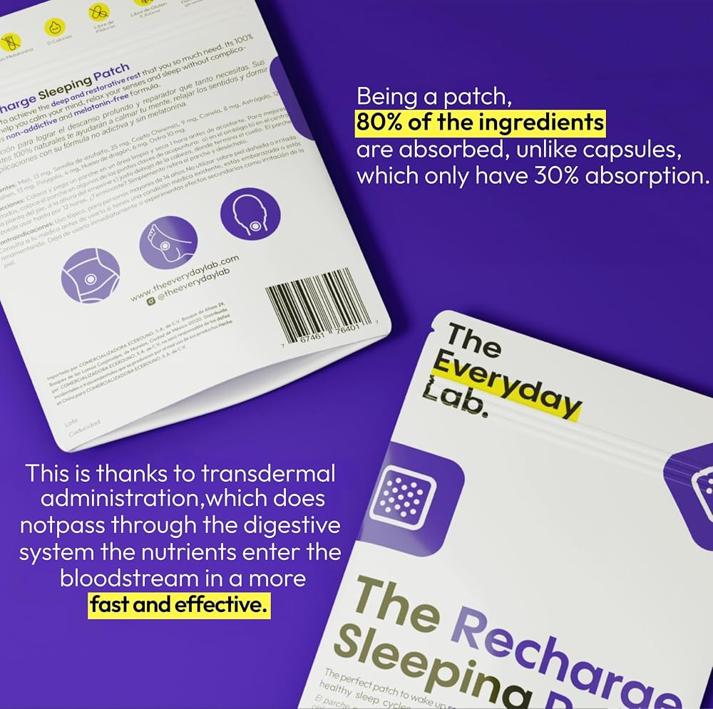 THE EVERYDAY LAB Sleep Patches Melatonin Deep Rest - 12 Patches - image 6