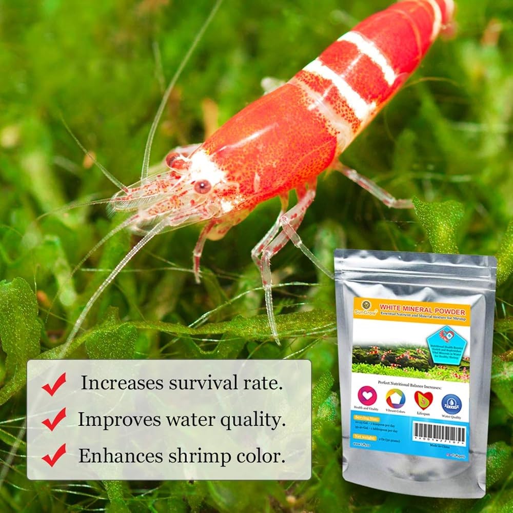 SunGrow Shrimp Calcium White Powder for Molting - 1.8 oz - image 3