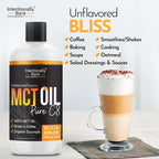 Intentionally Bare Organic Pure 99.2% C8 MCT Oil - Keto