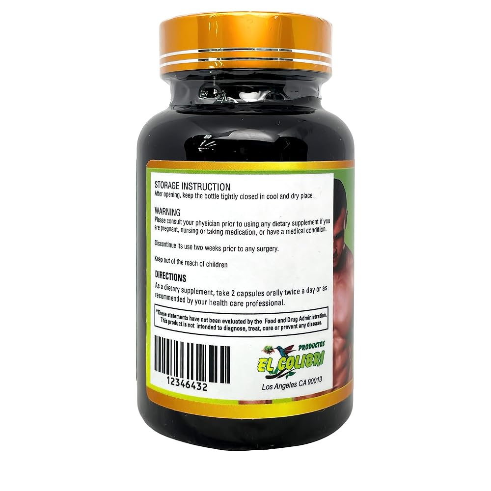 Productos El Colibri Strong Man Hombre Forte Plus - 30 Capsules - image 3