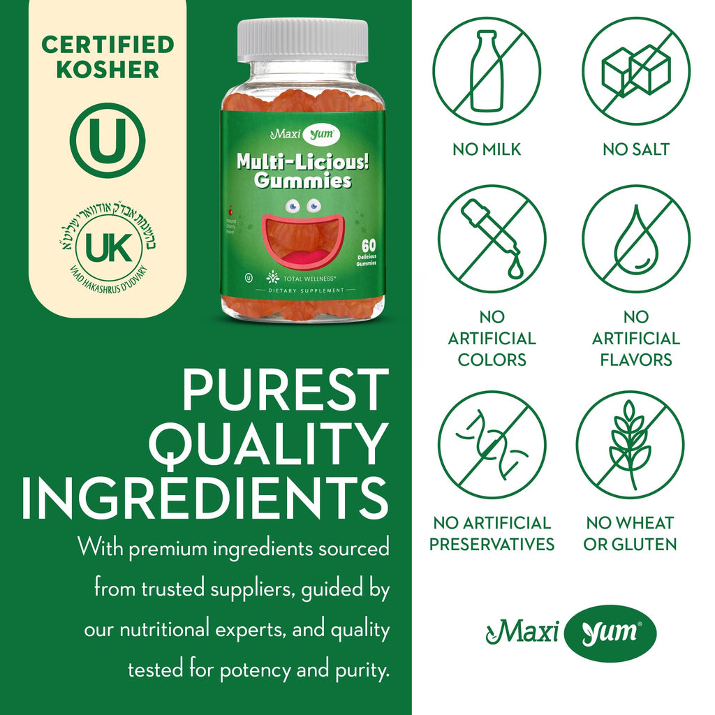 Maxi Health Multivitamin Gummies Cherry Flavored - 60 Gummies - image 6