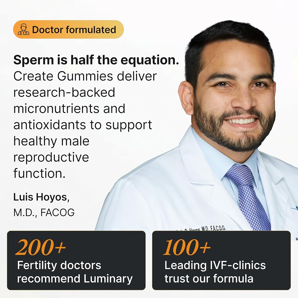 Luminary Vitamins Create for Men Fertility Gummies - 56 Count - image 3