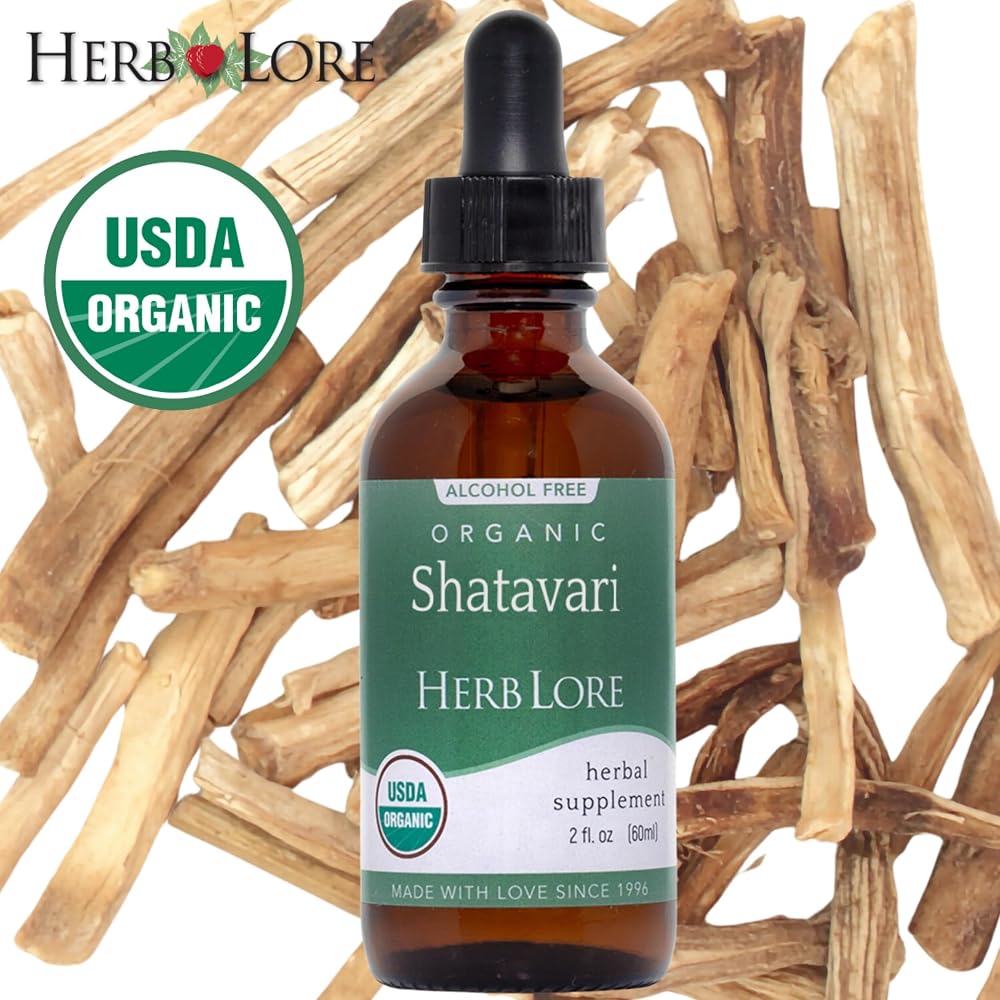 Herb Lore Organic Shatavari Root Extract Tincture - Liquid Shatavari