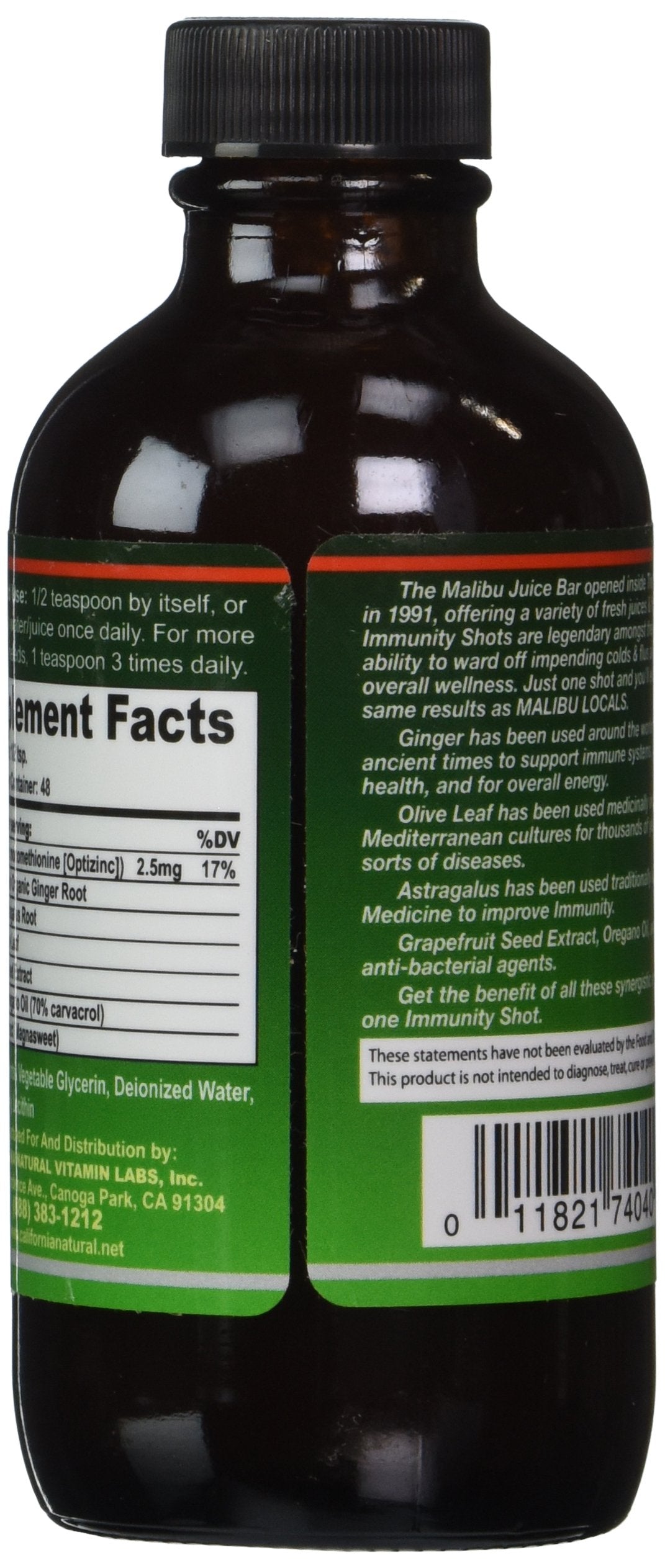 California Natural Immunity Shots Immune System Support - 4 Fl Oz - image 3