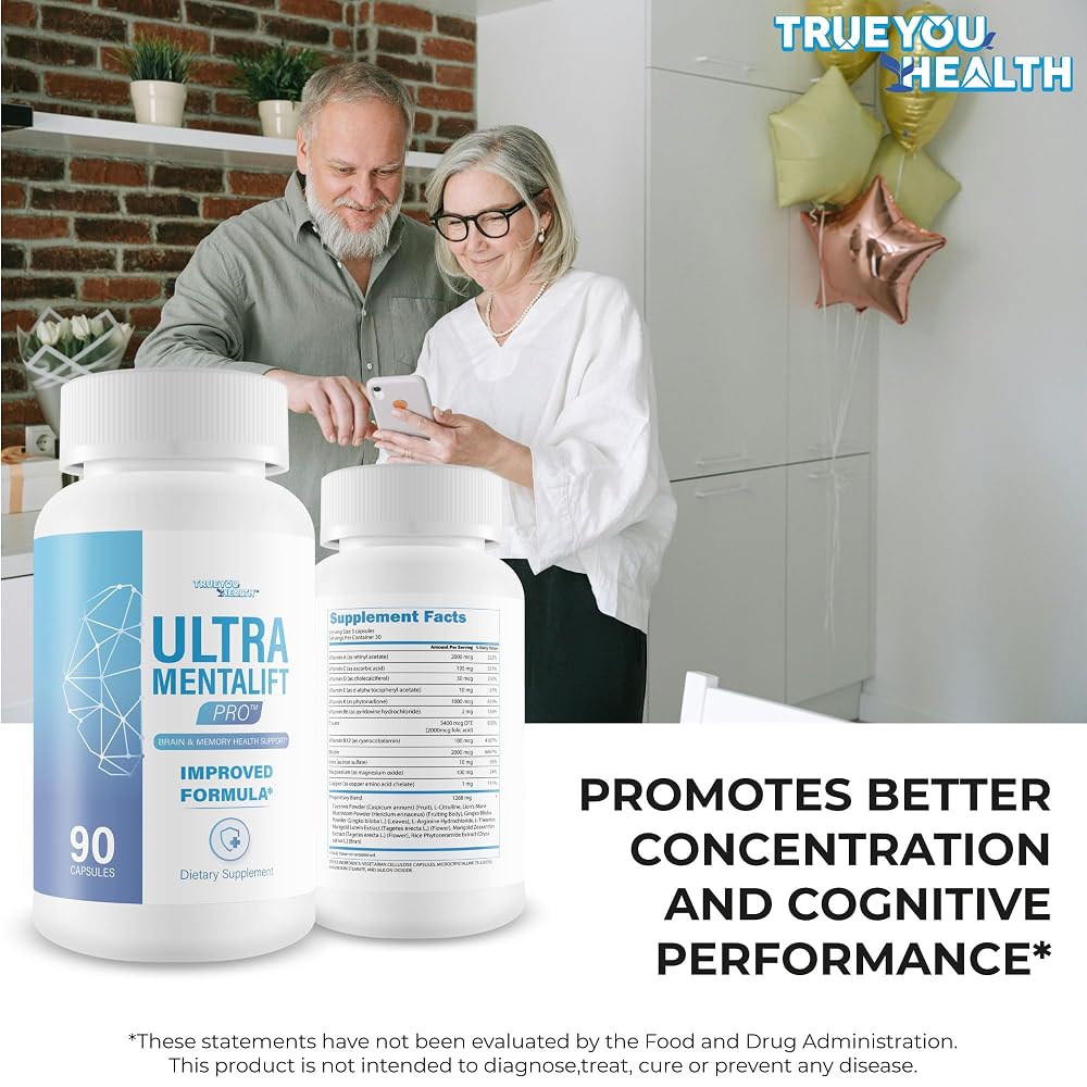 True You Health Ultra Mentalift Pro Brain Supplement - 90 Capsules - image 6