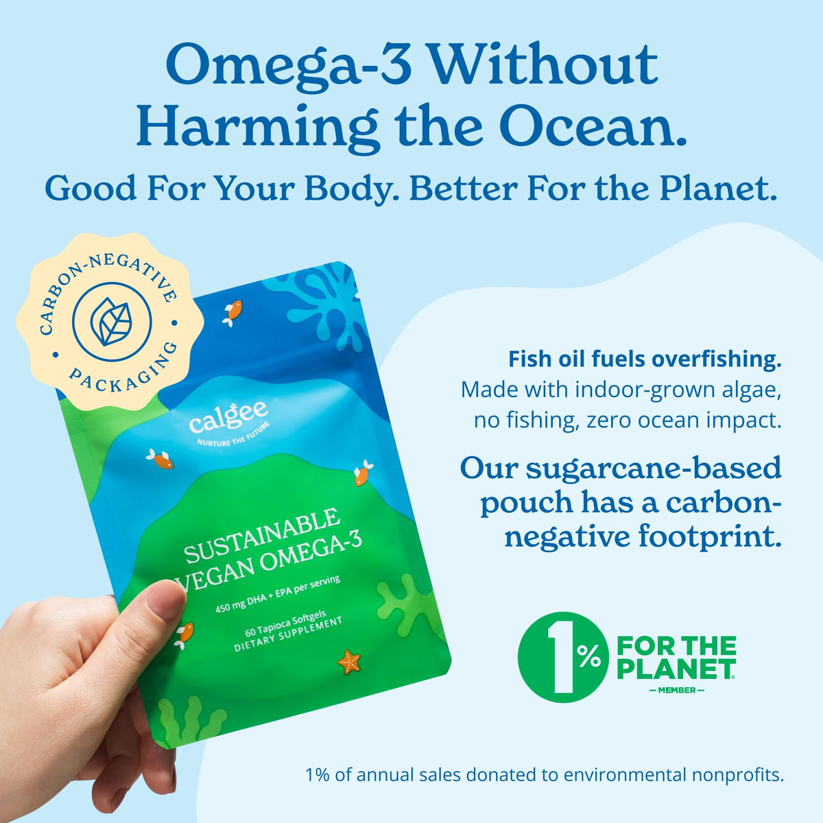 Calgee Vegan Omega 3 Algae Oil