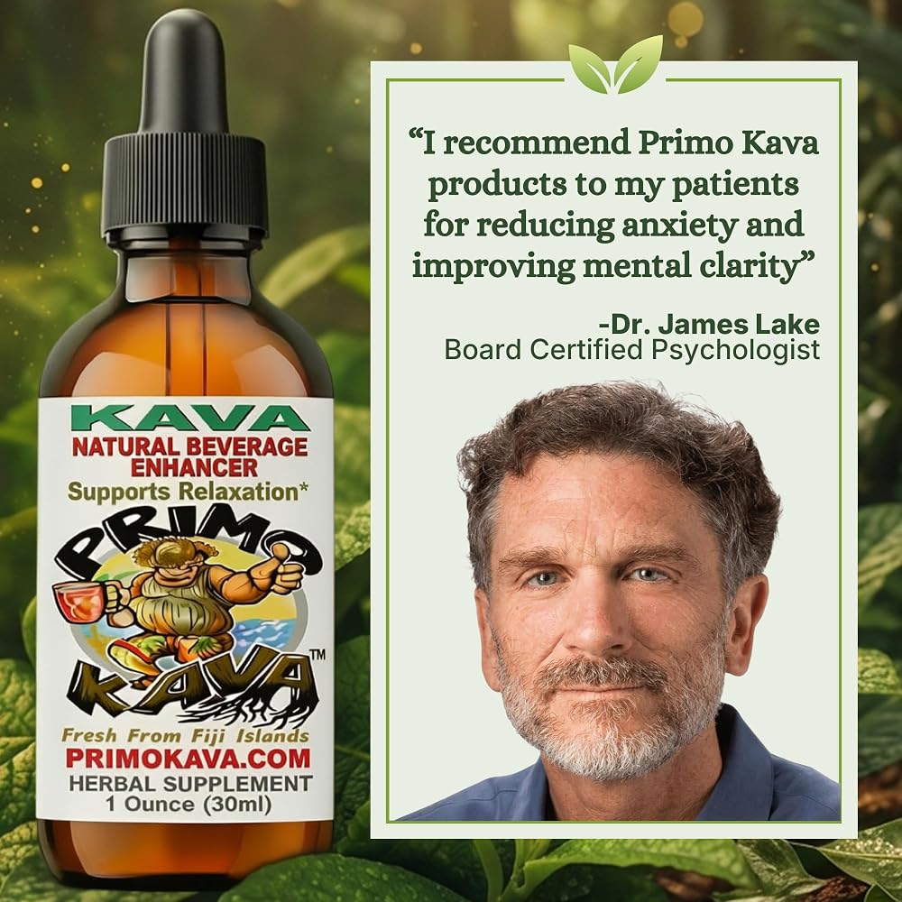 PRIMO KAVA Kava Drops 40mg Calm and Relaxation - 1 Fl Oz - image 2