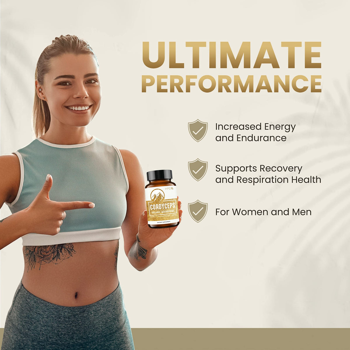 HPD Rx Organic Cordyceps Mushroom Extract