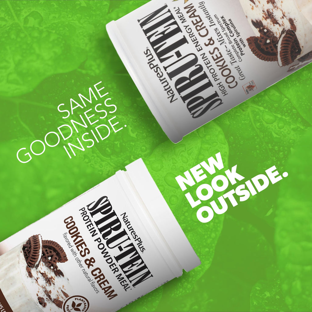 NaturesPlus SPIRU-TEIN Shake - Spirulina Protein Powder - Plant Based