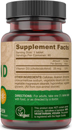 DEVA Vegan Vitamin D3 1000 IU Supplement - 90 Tablets - image 4