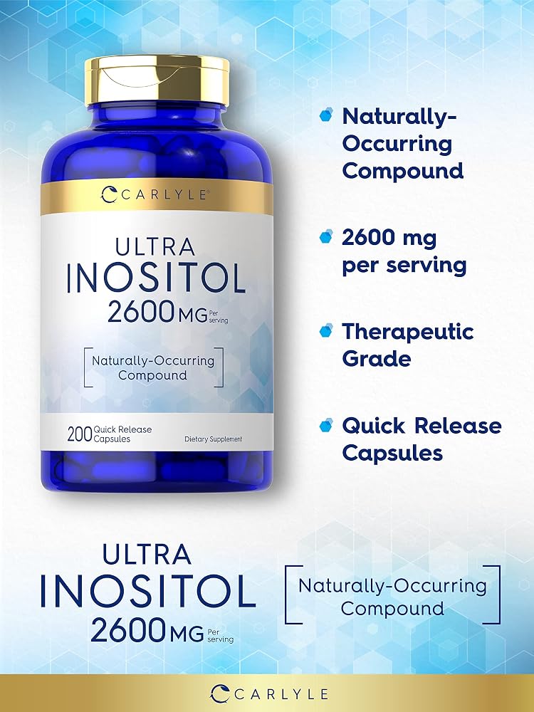 Carlyle Inositol Supplement 2600mg - 200 Capsules - image 3