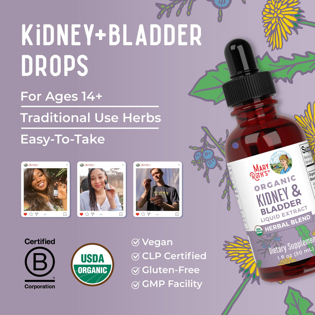 MARYRUTH'S Organic Kidney & Bladder Herbal Blend - 1 Fl Oz - image 8