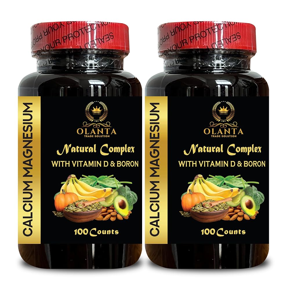 OLANTA Calcium Magnesium with Vitamin D3 and Boron - 300 Capsules