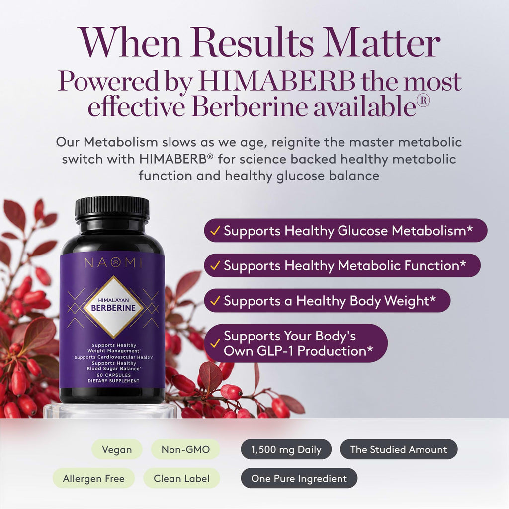 NAOMI Himalayan Berberine 1000-1500mg - 60 Capsules - image 7