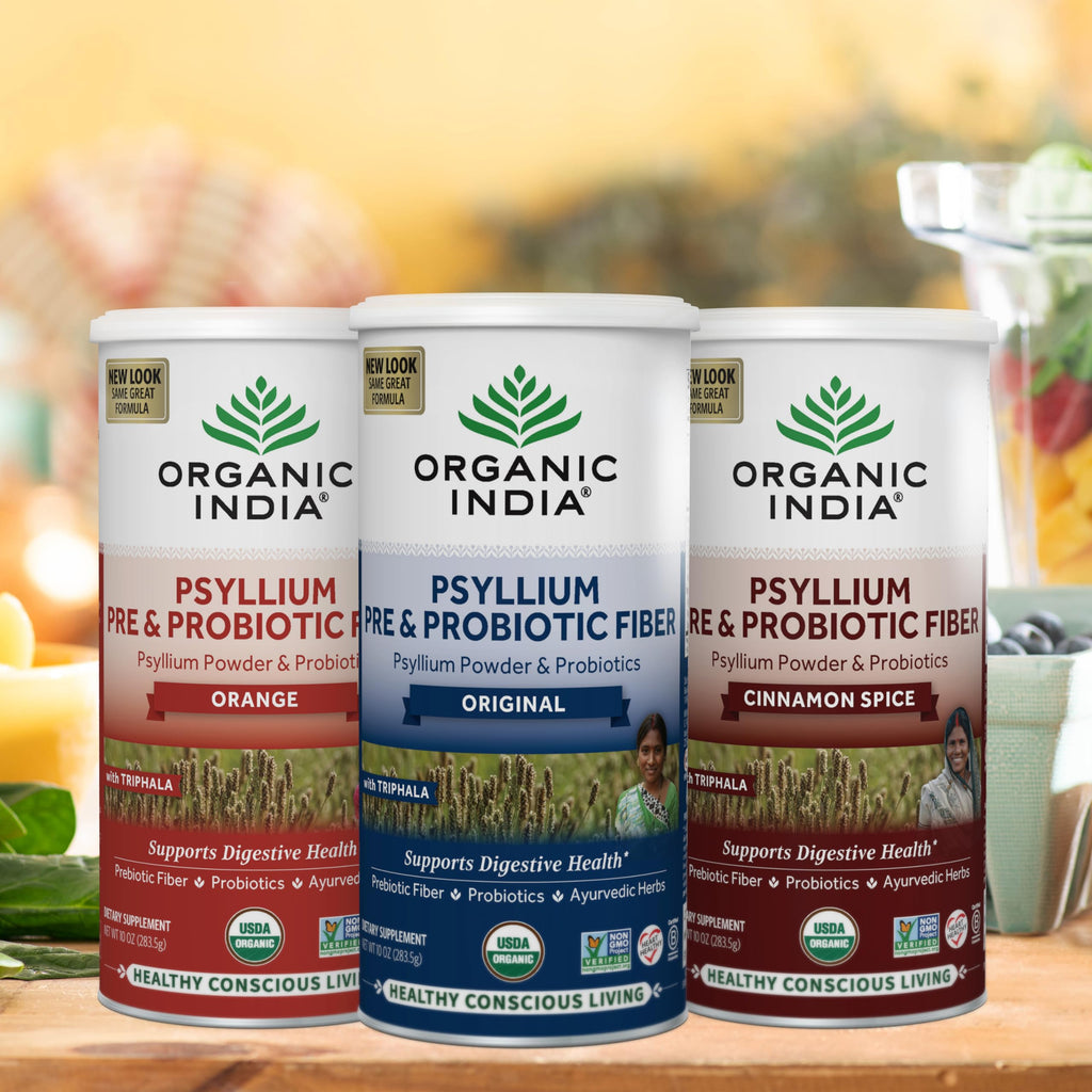 ORGANIC INDIA Psyllium Husk Pre & Probiotic Fiber