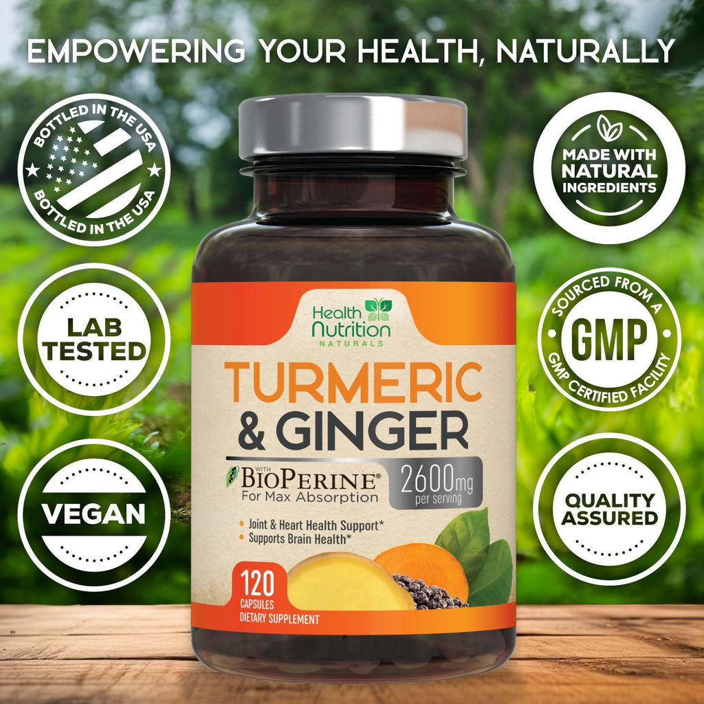Health Nutrition Naturals Turmeric Curcumin Supplement - 95%