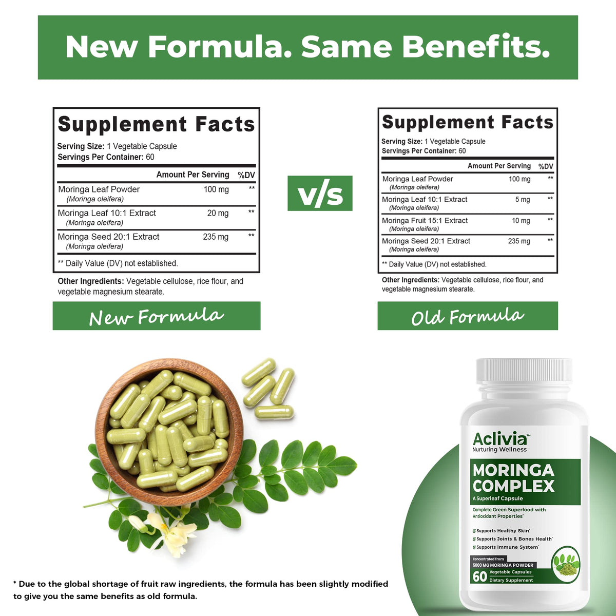 Aclivia Moringa Complex Maximum Strength Supplement - 60 Capsules - image 5