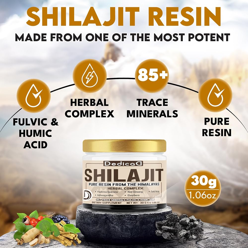 DEDICAD Shilajit Resin with Herbal Complex - 30g - image 2