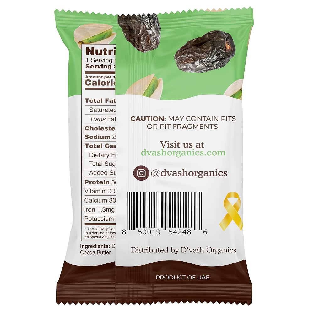 D'vash "Not Your Grandma’s" Fiber Bars 1 Box (6 Bars)