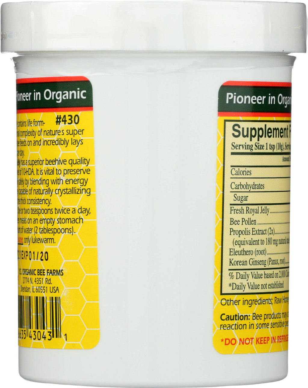 YS Organic Royal Jelly in Honey Ultimate Strength - 11.5 oz - image 2