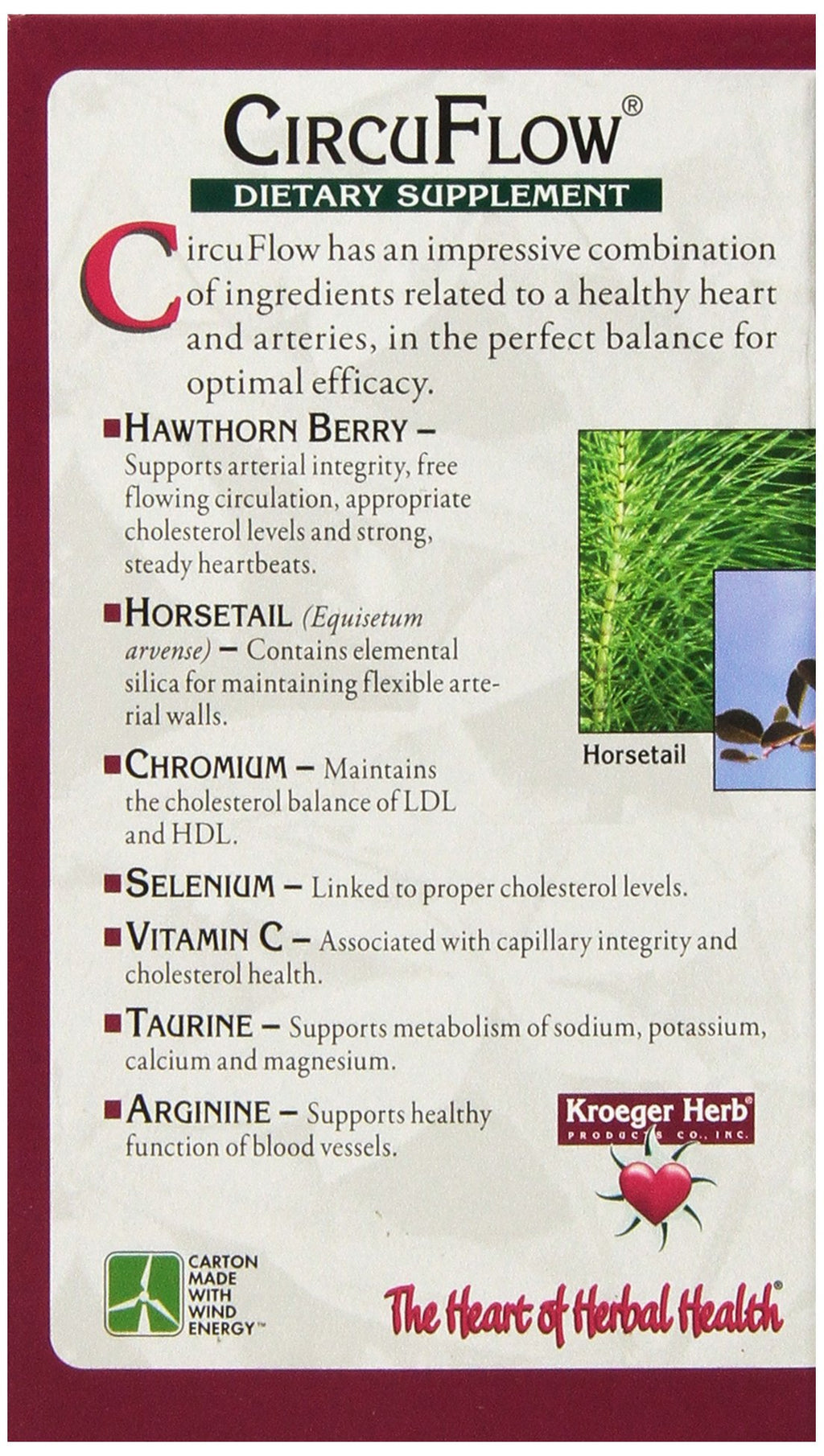 Kroeger Herb Circu Flow Hawthorn Berry Circulation Support - 270 Capsules - image 6