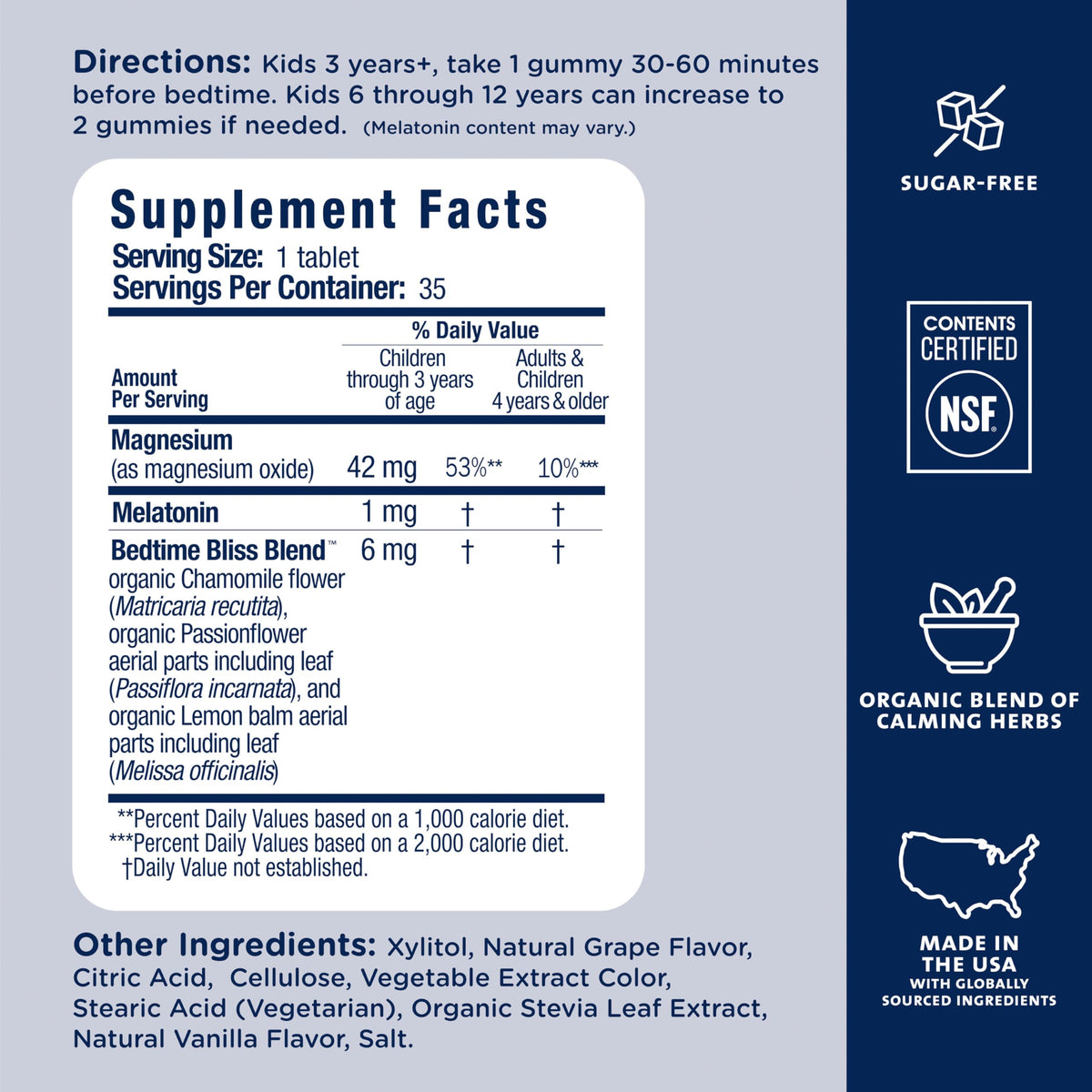 Mommy's Bliss Kids Sleep Support Melatonin Chewable - 35 Count - image 6