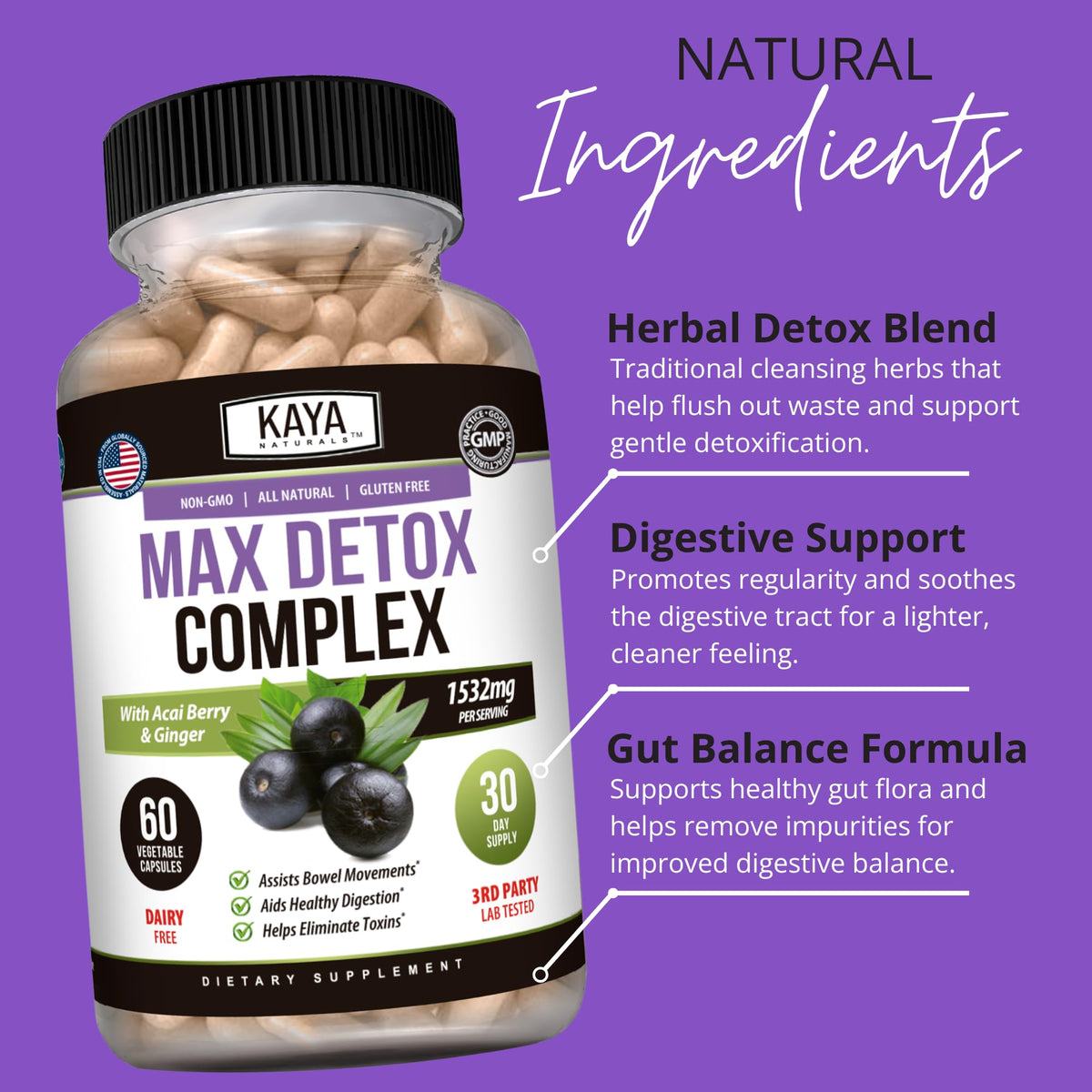 Kaya Naturals - Max Detox - 100% Natural