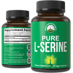 Peak Performance L-Serine 500mg Capsules Brain Support - 60 Capsules