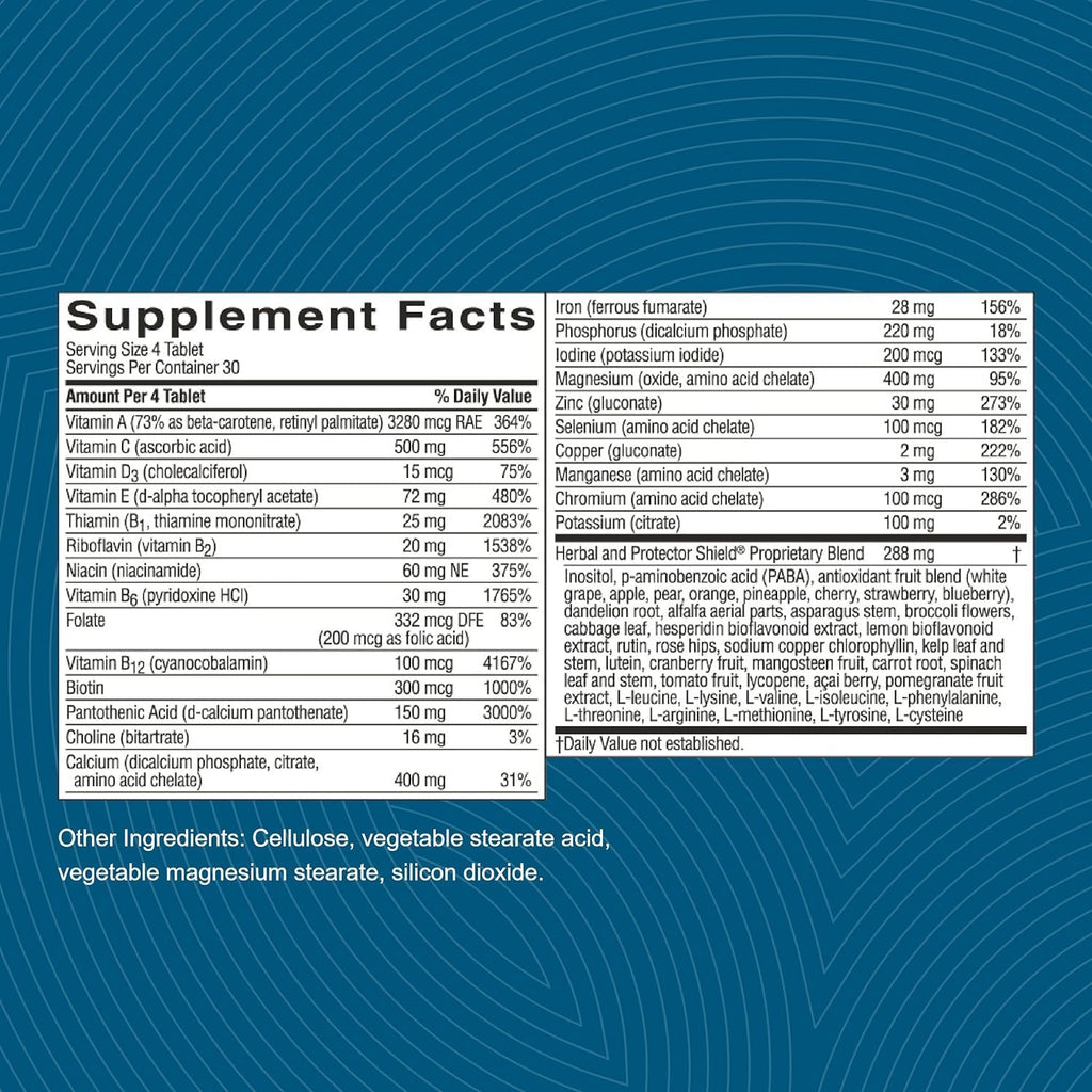 Nature's Sunshine Super Supplemental Multivitamin - 120 Tablets - image 5