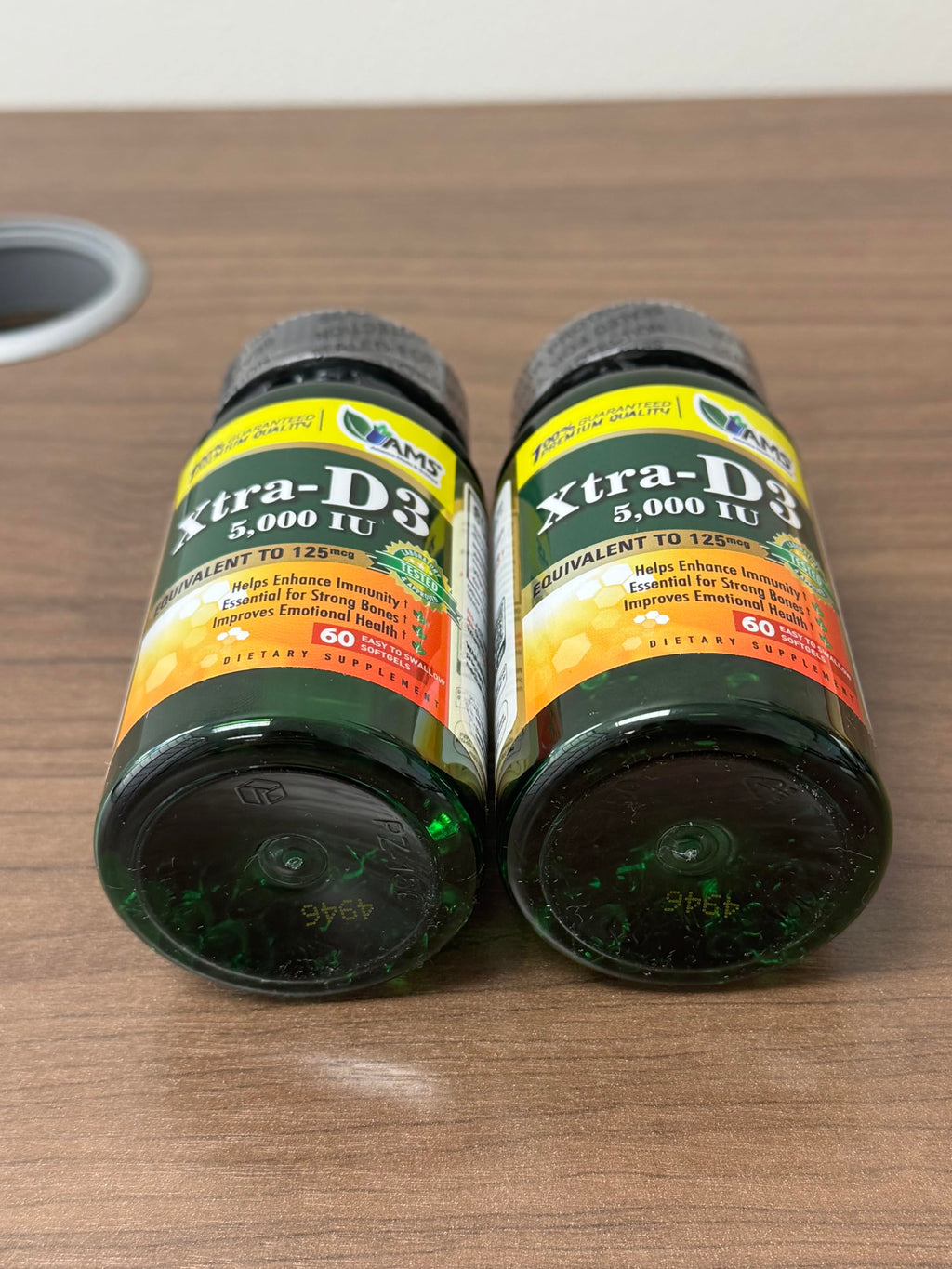 America Medic Extra Strength Vitamin D3 5000 IU (125 mcg) Softgels
