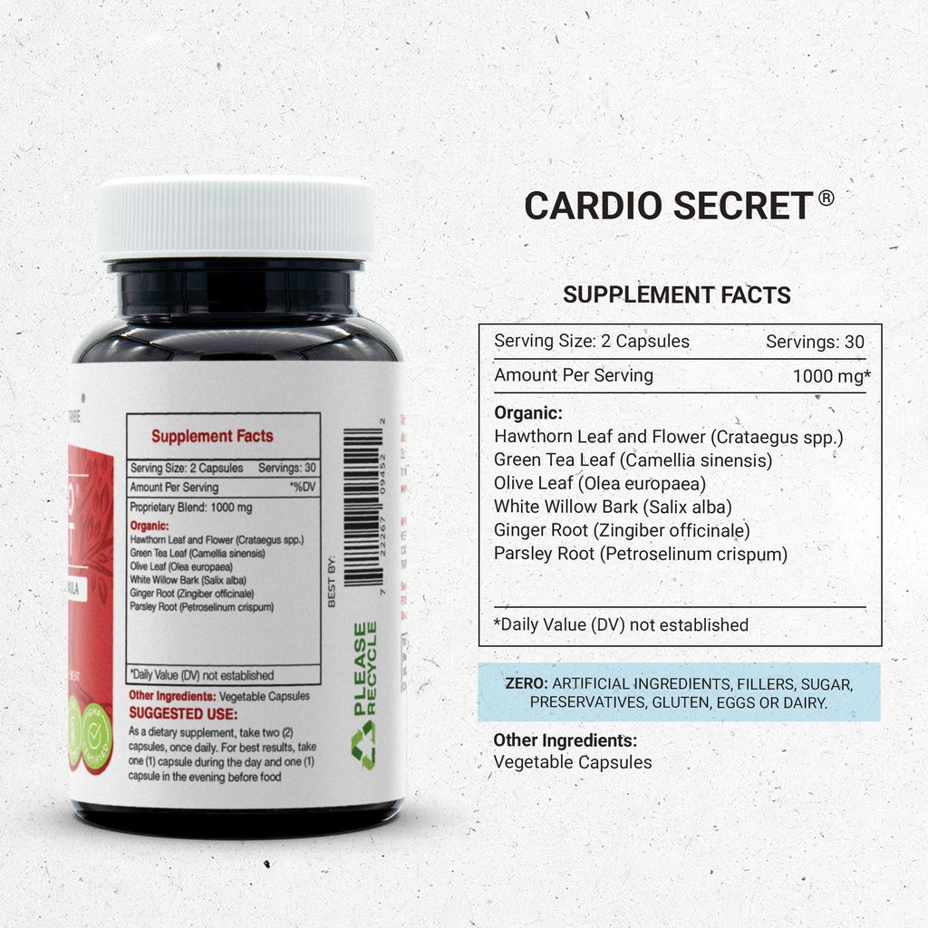 Secrets of the Tribe Cardio Secret Arterial Flow Formula - 60 Capsules - image 3