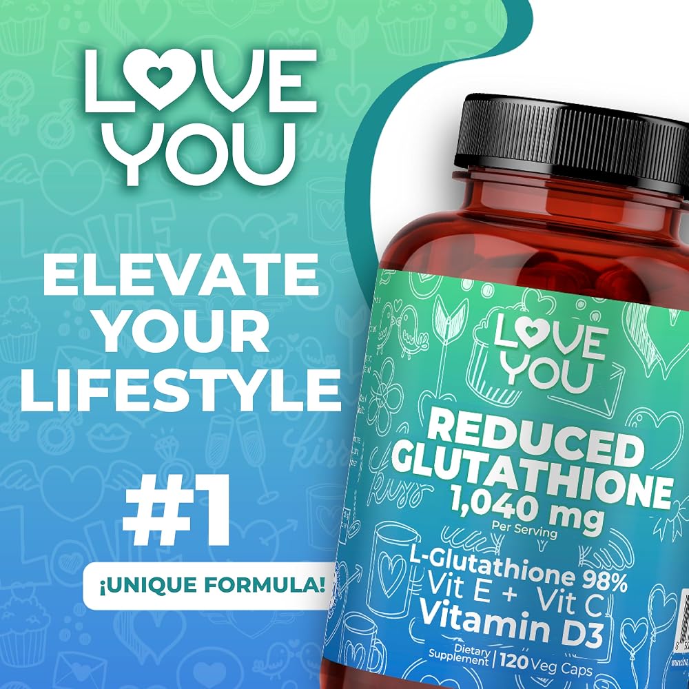 Love You Reduced Glutathione 1040 mg with Vitamins C, E & D3 - image 2