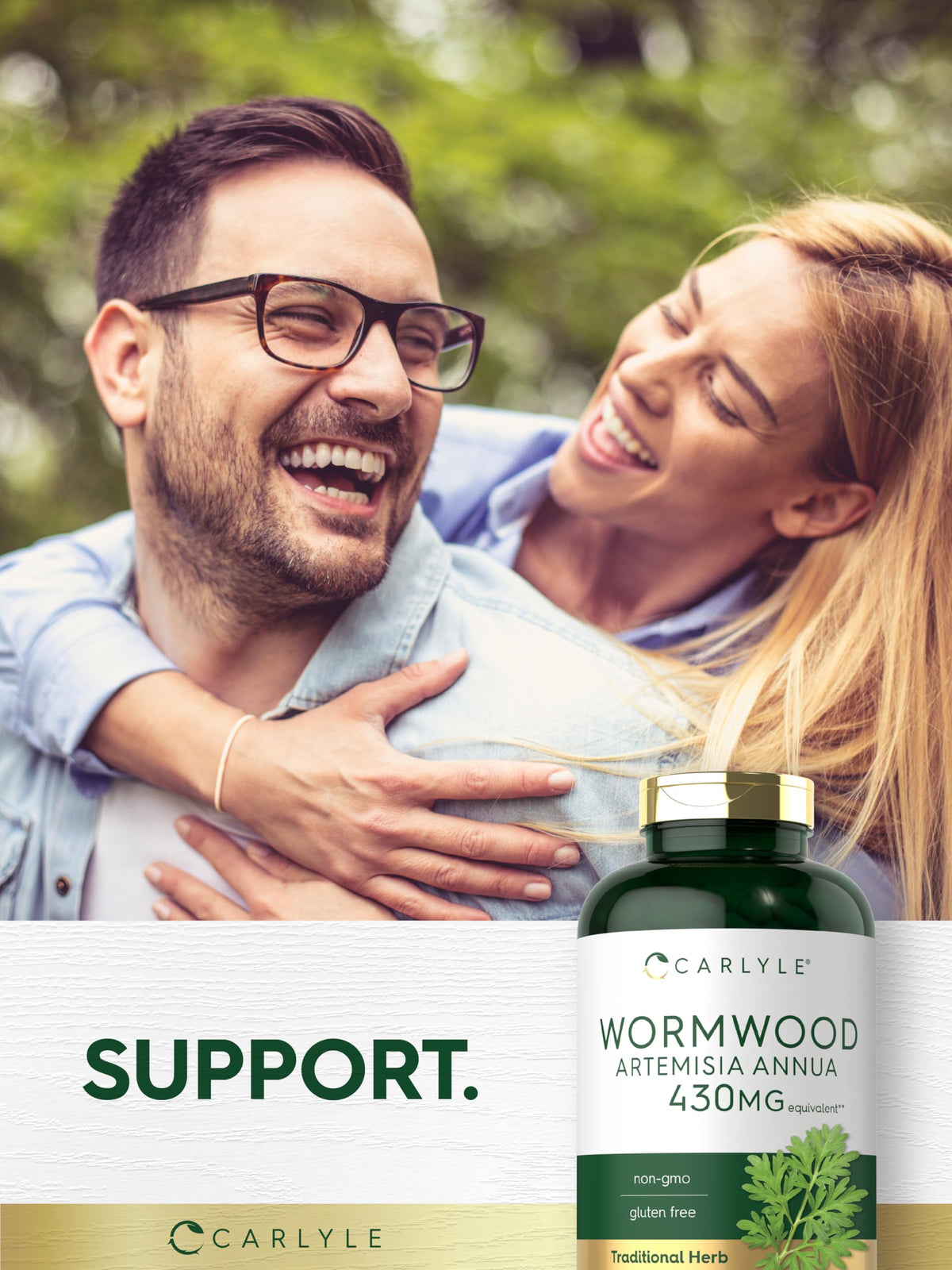 Carlyle Wormwood Capsules Artemisia Annua Herb - 200 Count - image 6