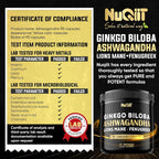 NUQIIT Ashwagandha Capsules with Fenugreek & Ginkgo - 90 Capsules - image 7