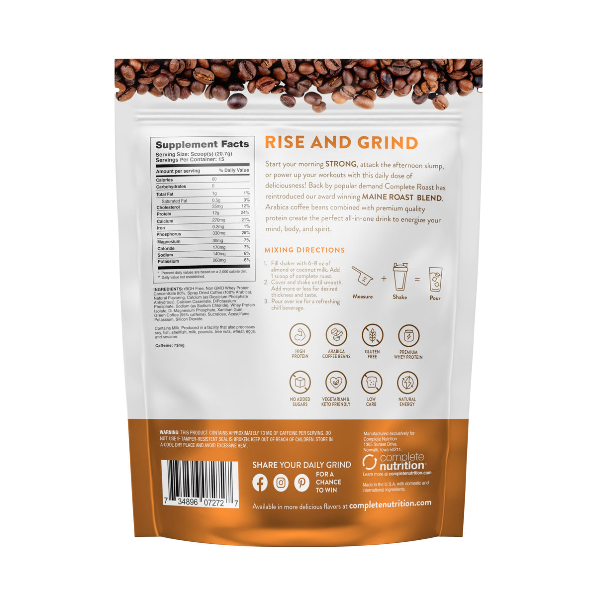 Complete Nutrition High Protein Coffee