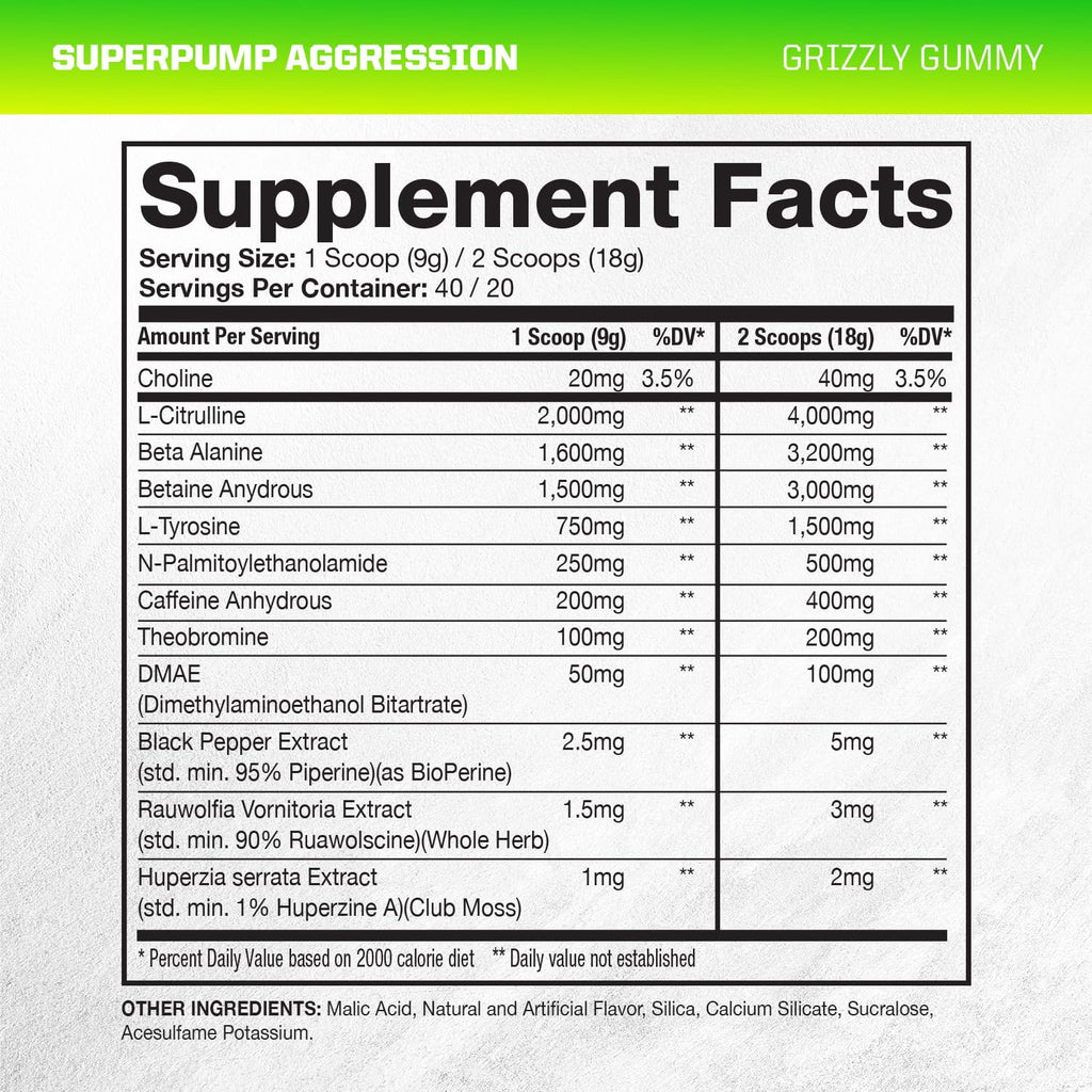 Gaspari Nutrition SuperPump Aggression Pre-Workout Powder - 40 Servings - image 2