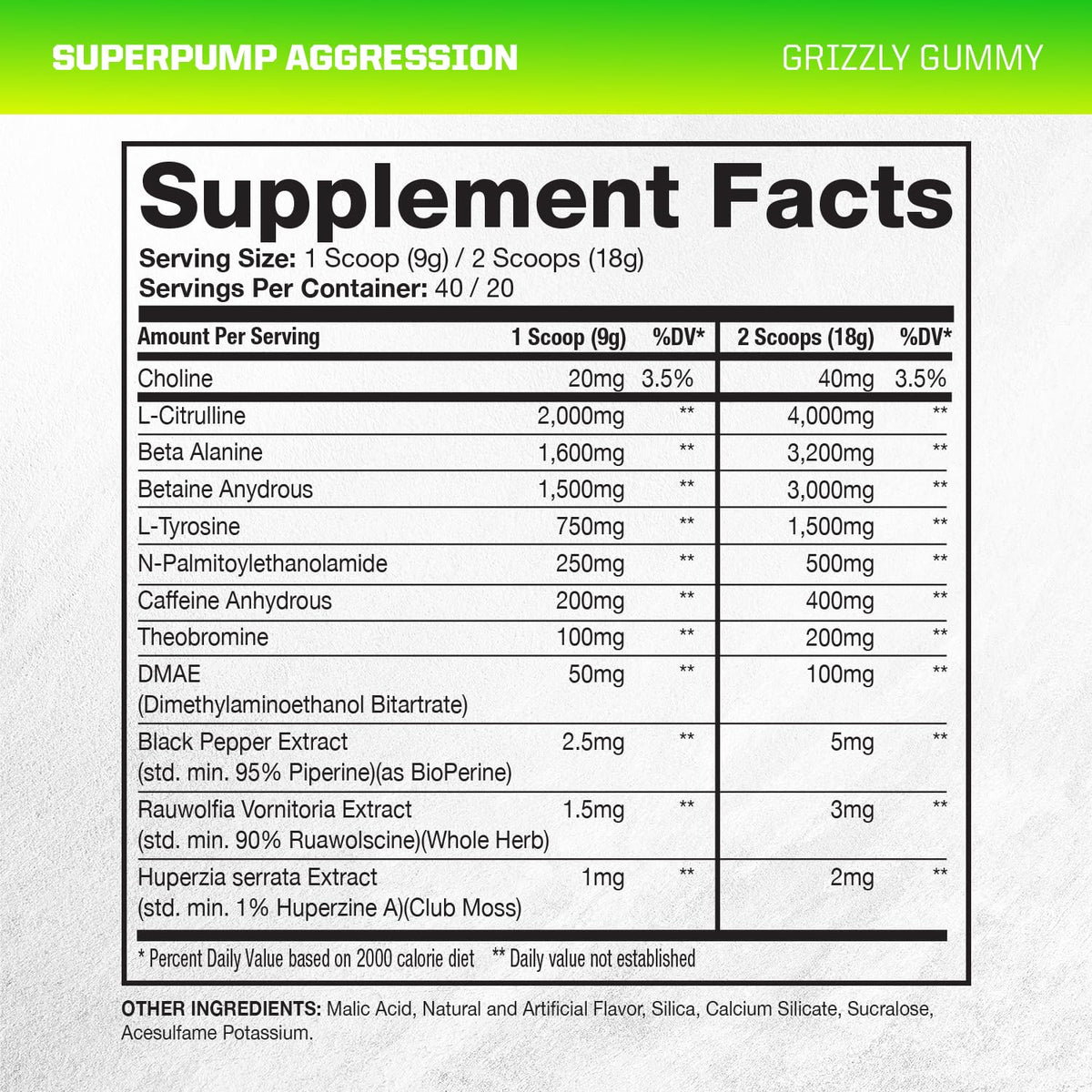 Gaspari Nutrition SuperPump Aggression Pre-Workout Powder - 40 Servings - image 2