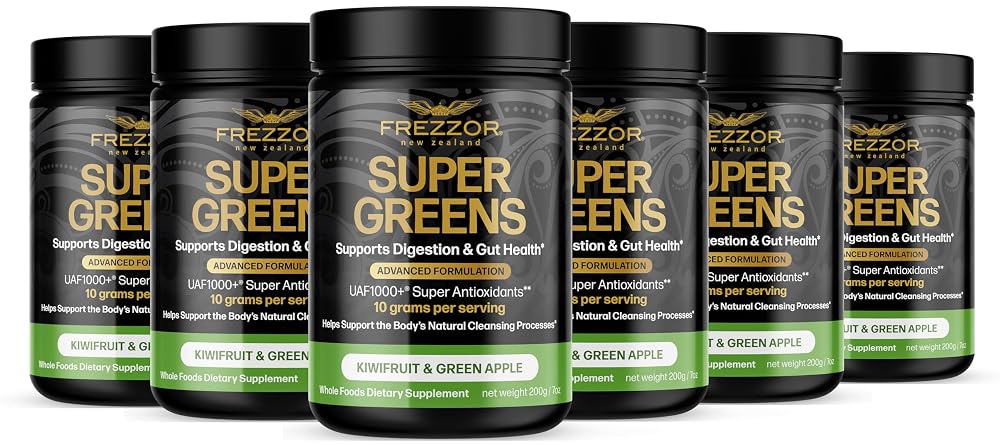 FREZZOR Super Greens Powder with UAF1000+ - 1.8kg (180 Serves)