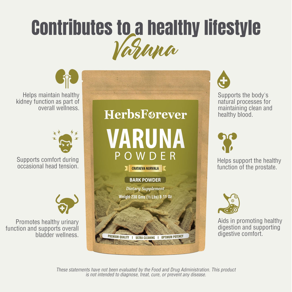 Herbsforever Organic Varuna Powder for Bladder Support - 230g - image 6