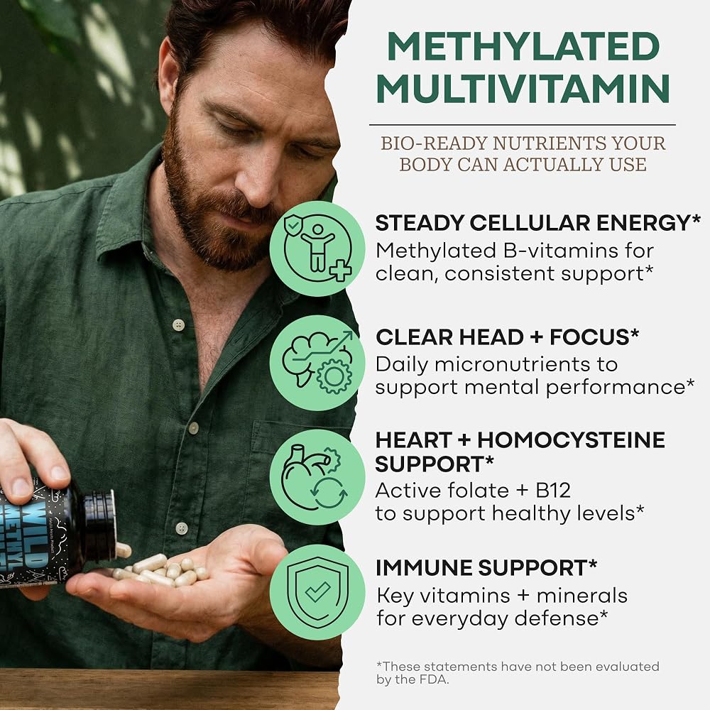 Wild Organic Multivitamin for Men - Daily Whole Food Multivitamin