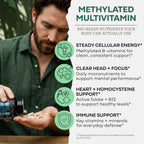 Wild Organic Multivitamin for Men - Daily Whole Food Multivitamin