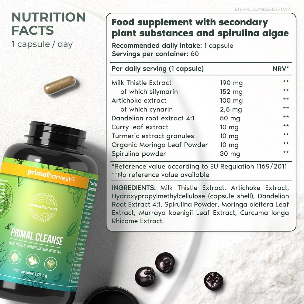 Primal Harvest Cleanse Daily Supplement - 60 Capsules - image 2