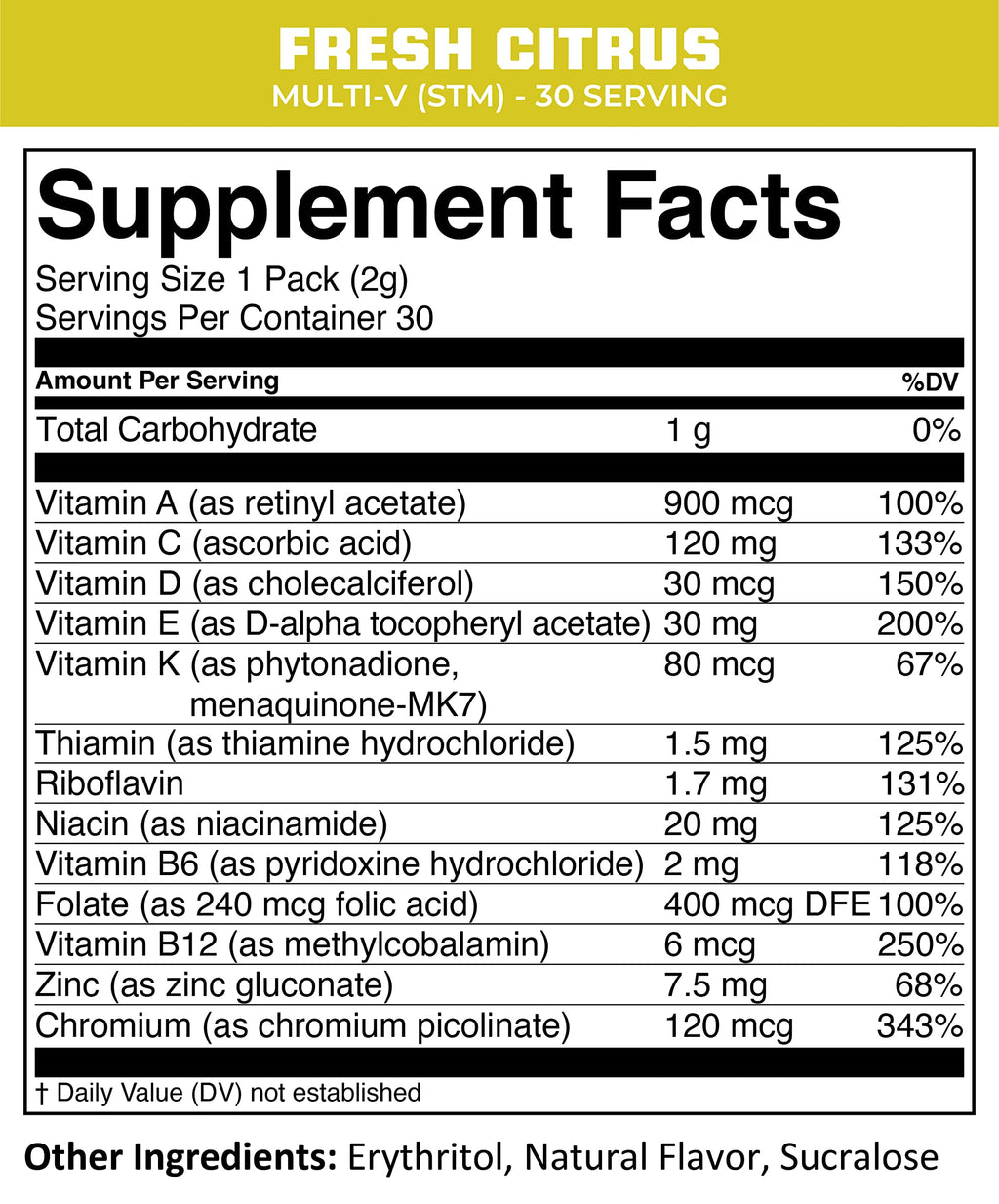 MTN OPS Multi-V STM Daily Multivitamin Powder - 30 Servings - image 3