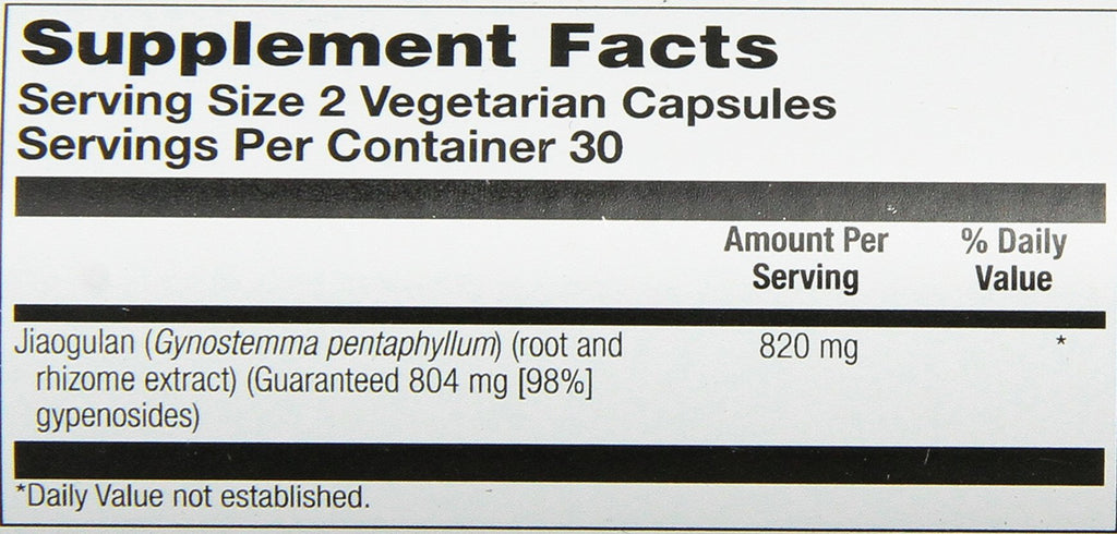 Solaray Jiaogulan 410mg Capsules - 60 Count - image 5