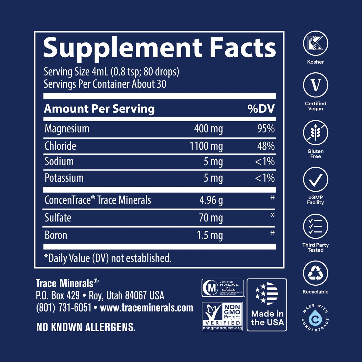 Trace Minerals Mega-Mag Liquid Magnesium for Energy Support - 12 fl oz - image 3