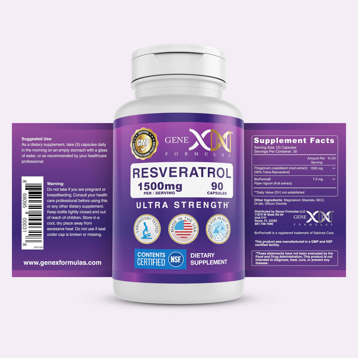 Genex 1500mg Resveratrol