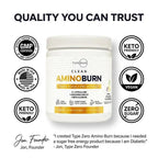 Type Zero Amino Burn Vegan BCAAs Pre-Workout Powder - 30 Servings - image 5